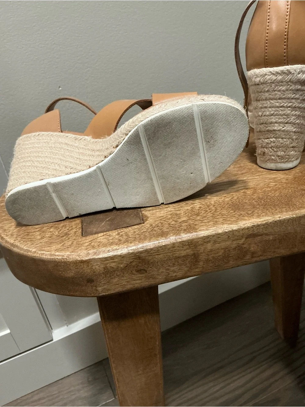 Treasure & Bond Tan Espadrille Wedge Sandals